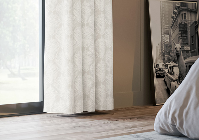 Gentle Palm, Warm Grey - Made to Measure Curtains - Image 5